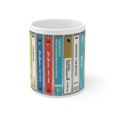 The Beatles Cassette Albums Mug. The Fab 4. Music Gift. Music Mug. Abbey Road