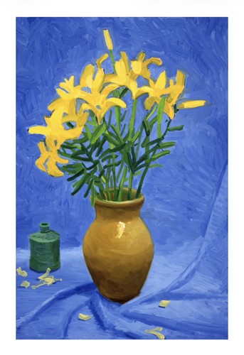 David hockney yellow lilies - david,
