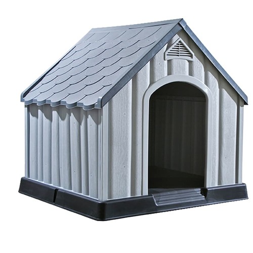 Dog house grey plastic outdoor - dog,