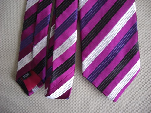 Duchamp striped silk tie - tie, hand