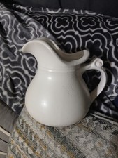 McCoy Pottery USA Ceramic White Pitcher 7527