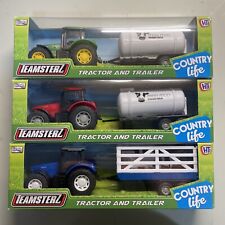 x3 Teamsterz Green & Blue red Tractors Trailer milk tanker trailer new in box
