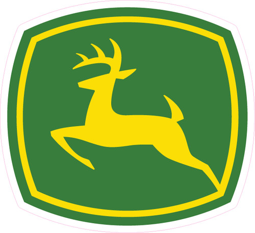 John deere logo vinyl sticker - deere,