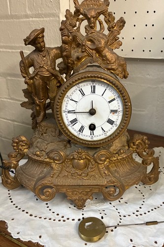 Antique clock 19th - -,
