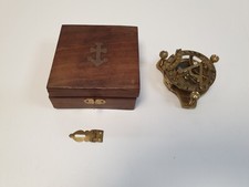 BRASS SHIP COMPASS & SUNDIAL
