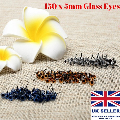 150 5mm glass eyes - eyes, for