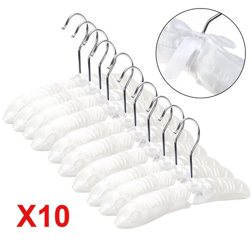 50pcs white padded satin - white,