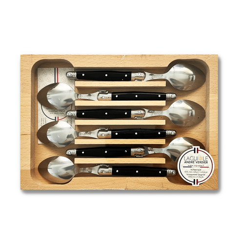 Piece teaspoon set black - teaspoon,