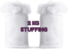 2 KG Toy Stuffing Wadding Polyester Soft Batting White Filling Fibre
