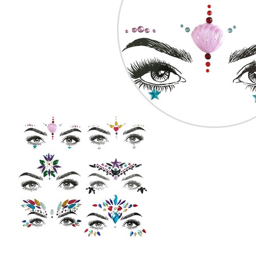 Pcs face acrylic crystal - 6,