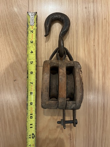 Vintage wood and - wood, double