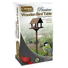 Kingfisher Premium Deluxe Free Standing Wooden Bird Table - BF009HD