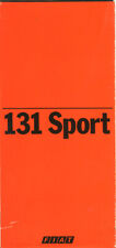 Fiat 131 Sport English text original colour sales brochure 1979 small format