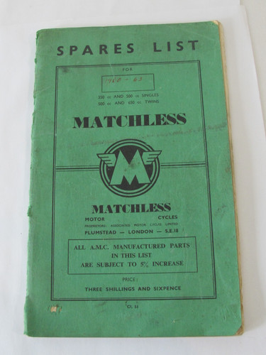 Vtg matchless motorcycle - vtg,