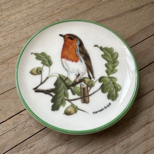 Coalport bone china robin - china,