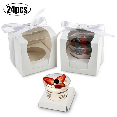 Cupcake boxes white - cupcake,