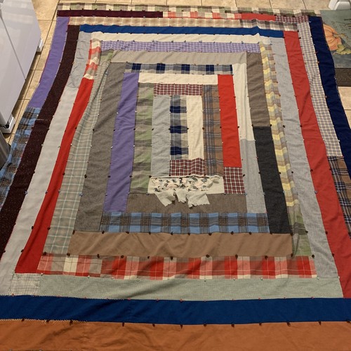 Vtg antique wool patchwork - vtg,