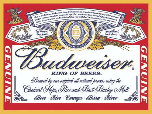 Budweiser beer vintage - budweiser,