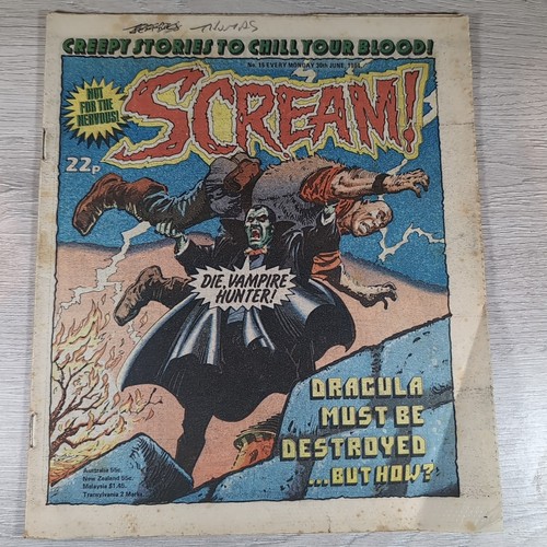 Scream comic issue number - issue,