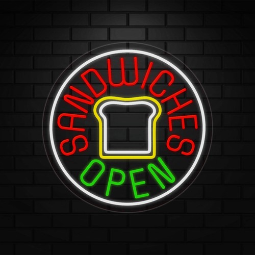 Sandwiches open sign - sandwiches, for