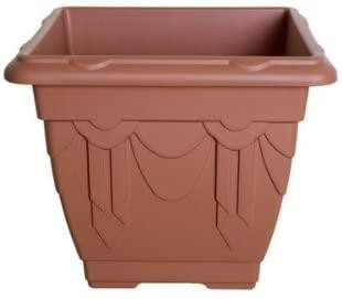 Planter 38cm square terracotta - planter,