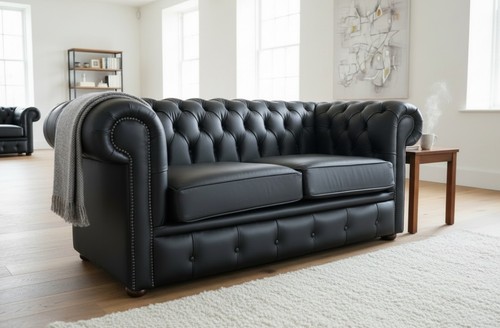 Seater sofa italian leather - 2,