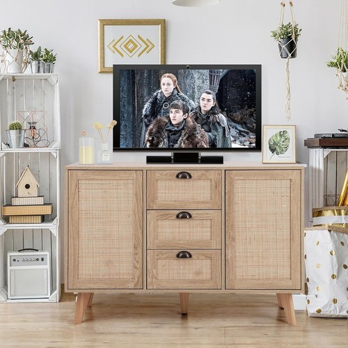 Rattan cabinet sideboard - rattan,