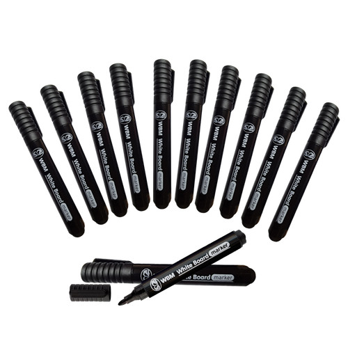 Black large white board marker - black,