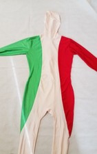 ITALIAN FLAG MORPHSUIT ITALY SPORT JUMPSUIT UNISEX ADULT FANCY DRESS XL 🇮🇹