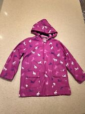 Hatley Girl's Pink Unicorn Raincoat Waterproof Coat Jacket Aged 7