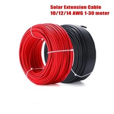Solar PV Extension Cable 2.5mm² 4mm² 6mm² 10AWG 12AWG 14AWG Wire with Connectors