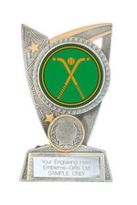 Shinty Sticks Award (TR6) 125mm Resin Trophy Engraved Free