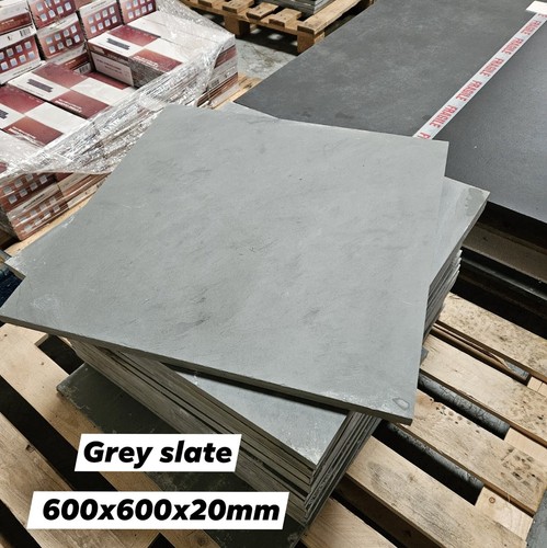 Grey slate paving slabs - slate,