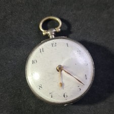 Antique silver pair cased