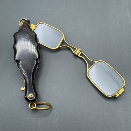 Antique folding lorgnette - folding,
