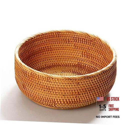 Hadewoven round rattan - round, fruit