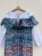 Tie Dye Lace Sleeve Frill
