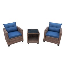 3 Pieces Outdoor PE Rattan