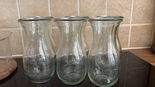 Six weck 290ml juice - weck, jars