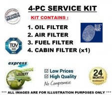 ADL 4-PIECE FILTERS KIT for MERCEDES BENZ SLK 230 Kompressor (170.447) 1996-2000