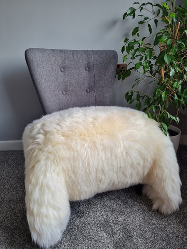 Real sheepskin rug genuine - rug,