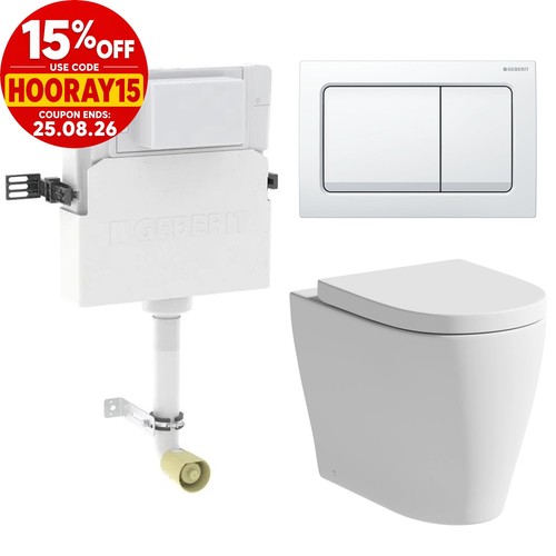 Rimless back wall toilet - rimless,