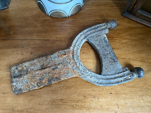 Antique cast iron boot - iron, scraper