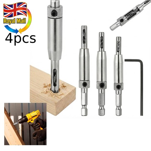 4pcs door lock hinge drill - lock,