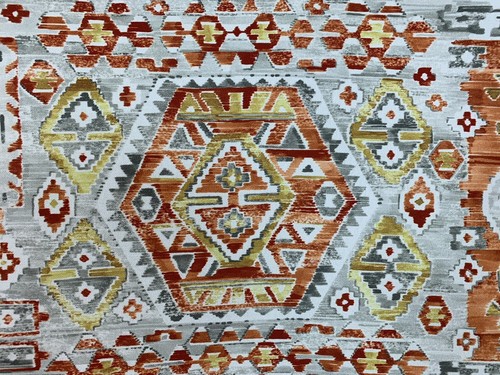 Oriental kilim printed cotton - oriental,