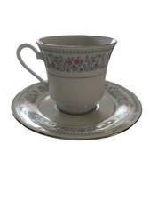 Vintage Tea Cups & Saucers 10 Piece CHINA PEARL Fine China Barbera Pattern