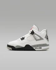 Nike Air Jordan Retro 4 IV Cement Grey GS 2025 Grade School OG White IB4171-100