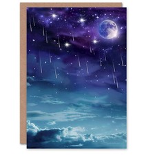 Dreamy Night Sky Falling Stars
