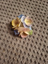 Bone China Flower Brooch