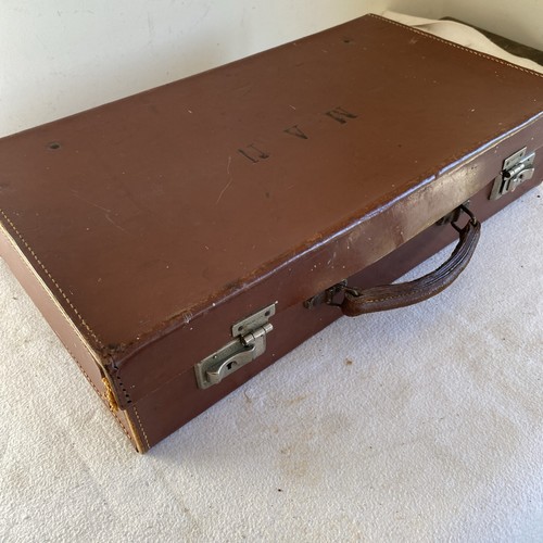 Vintage leather hardboard - leather, &